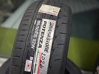 Tayar Baru 195 50 15 Bridgestone Potenza RE005 Tha