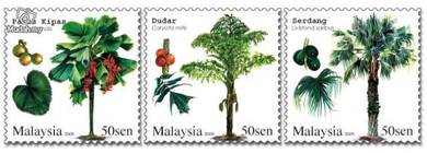 Mint Stamps Palm Trees Malaysia 2009