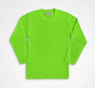 T-shirt long sleeve apple green
