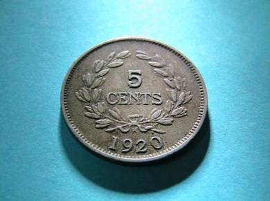 5 Cents CV Brooke Sarawak 1920-H [Kod: A2924]