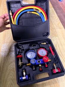 COMBO - Manifold Gauge Double & Vacuum Pump
