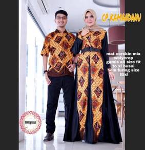 Kamandanu Set Batik Couple blue white black