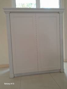 3 Tier Wooden Cabinet Almari Kayu 3 Tingkat 