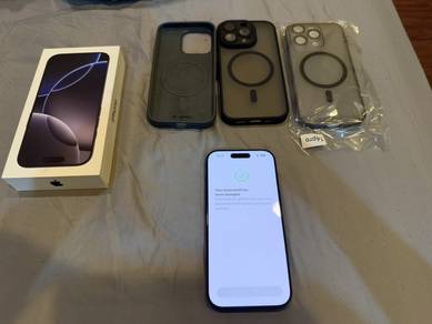 iPhone 16 pro 512gb black 99% no scratches