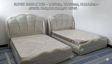 Super-Single Bed with Mattress