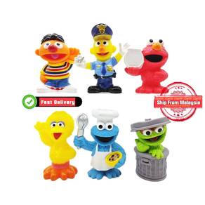 Sesame Street Soft Rubber Action Figure 6Pcs/set