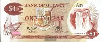 Guyana 圭亞那 $1 Dollar (1989)