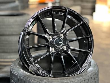 NEW 15 Enkei SC48 Black Rim Myvi Vios City Jazz