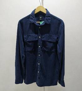 H&M; Navy Long Sleeve Shirt