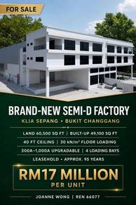 Warehouse / Factory For Sale in Sepang,SGR