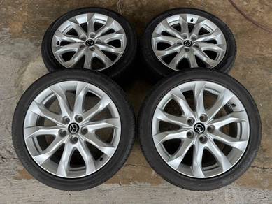 Rim second 18 Mazda 3 ORI siap tayar Mazda stream