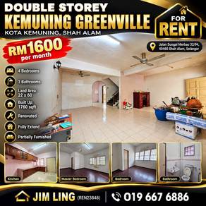 2-storey Terraced House For Rent in Kota Kemuning,SGR