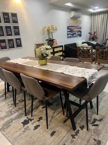 set meja makan dan 8 kerusi