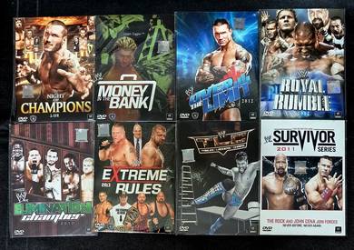ALL WRESTLING WWE CHAMPIONSHIP MATCH DVD VIDEO Set