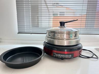 KHIND Multi Cooker with steamer and grill pan