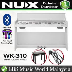 NUX WK-310 88 Key Digital Piano Smart Piano -White