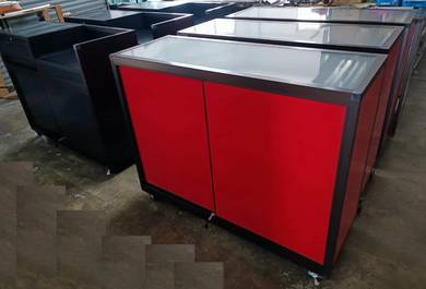Multi use Aluminium cabinet table storage