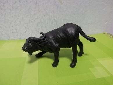 Vintage Plastic Figurine Buffalo