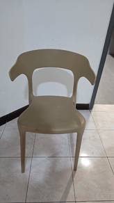 Modern Beige Plastic Armchair