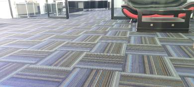 PASANG KARPET PEJABAT l tile carpet install