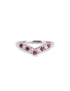 750 Pink Sapphire White Gold EC00108WGR