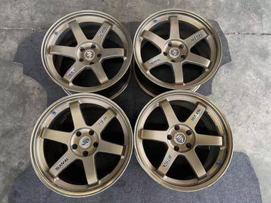 Te37 vr 18inch 9.5 et12 pcd114 gtr evo