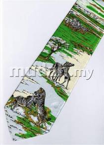 Zebra Mammal Animal Fancy Cartoon Novelty Neck Tie
