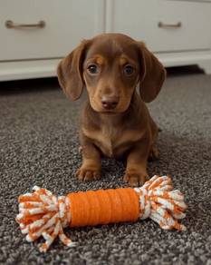 Alluring Dachshund cuddles,playful puppy Dog