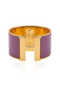 HERMES CLIC H LACQUERED ENAMEL Bangle EC00109LEBG