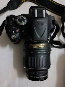 full set DSLR Nikon D5200 dan extra lense