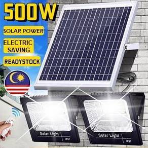 [RAYA] 500W+500W LED SOLAR LiGHT LAMP LAMPU MURAH