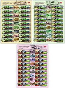 Mint stamp sheet Malaysian Public Transport 2015