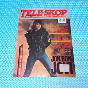 Vintage 1990 Majalah Tele-Skop No. 38 Jon Bon Jovi