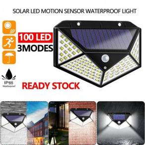 100LED 3 Mode LED Lampu Solar Motion Sensor Lights