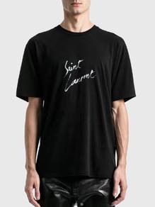 Yves Saint Laurent Signature Script Logo Slim Fit 