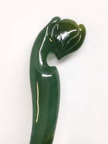 Pin Rambut Giok Jadeite Jade Ais Hijau
