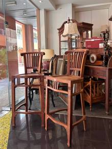 Authentic TEAKWOOD Bar chairs (PRICE FOR BOTH)