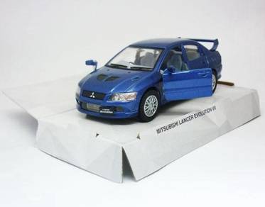 Mitsubishi lancer evolution VII diecast - Blue