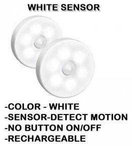 AWHITE LIGHT RECHARGEABLE LAMP MOTiON SENSOR LAMPU