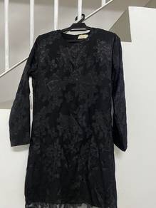 Black Floral Lace Baju Kurung
