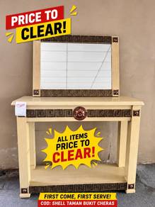Clearance  Shop Closing! Console Table with Mirror