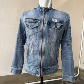 Vintage Burtle Denim Cordura Zipper Jacket