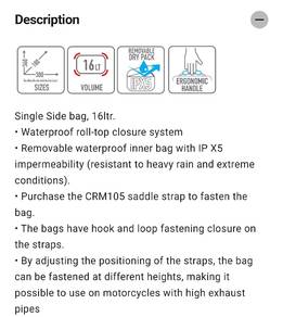 Motorcycle saddle bag, pannier bag - Givi Corium