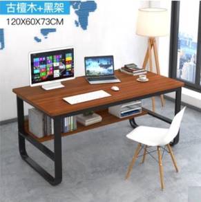 Office table brown desk meja pejabat dark 1