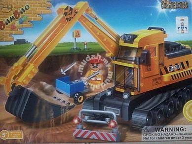 Bricks - Ban Bao BB 8536 Backhoe Excavator