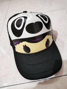 Preloved Black Trucker Cap with Panda Design