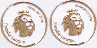 2x 2015-2016 CHAMPIONS EPL Premier League Patch