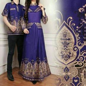 Muslimah long sleeve Set couple sedondon Batik