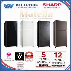 Sharp Matelia 2-Door WiFi Inverter Fridge with Ion