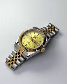 Custom Seiko Mod 36mm 2-Tone Gold Seiko 5 Day-DJ